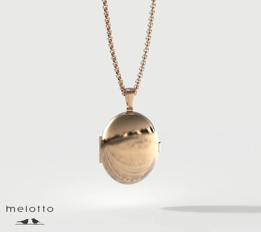 Гладкий медальон под 2 фото