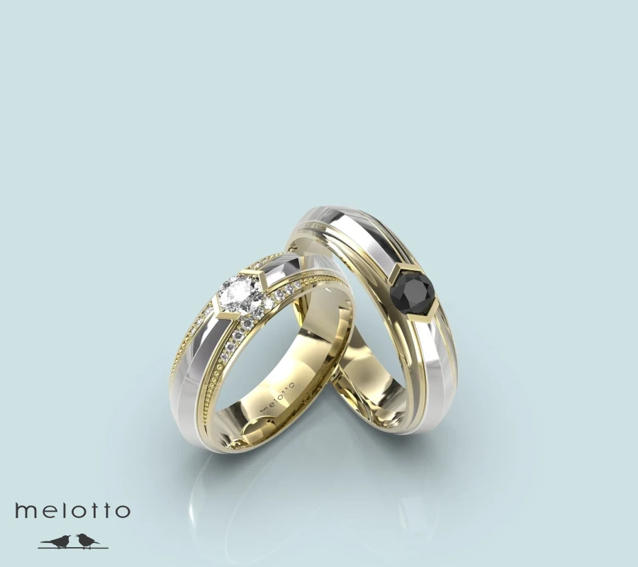 Модные обручальные кольца нового стиля