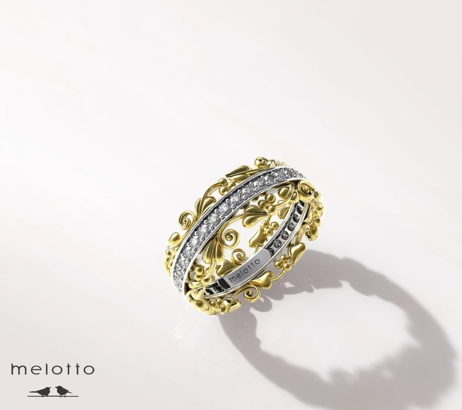 Женское обручальное кольцо «Роза»