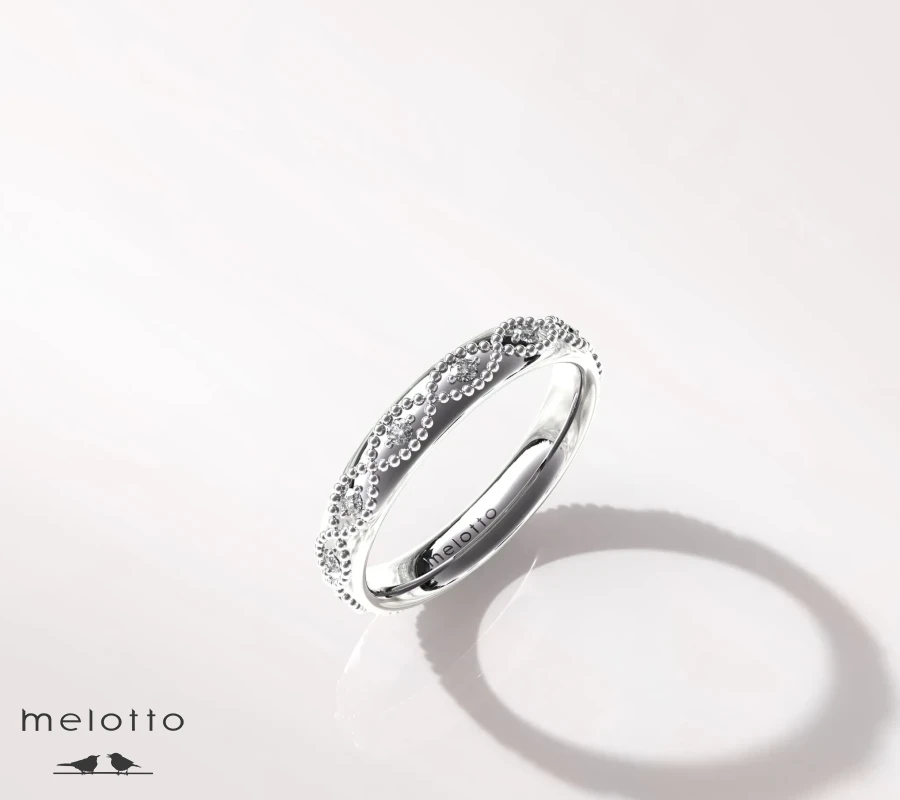 Женское обручальное кольцо «Волна вечности»