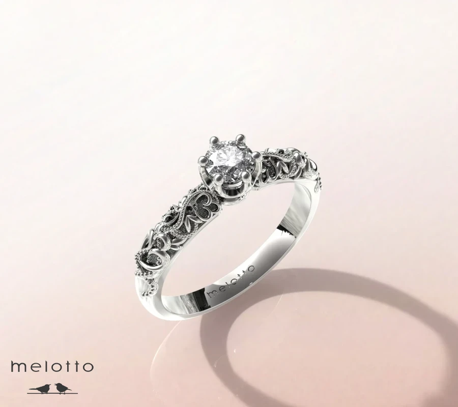 Кольцо с бриллиантом «Arpels»