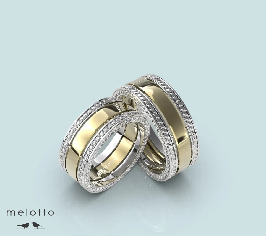 Широкие массивные обручальные кольца