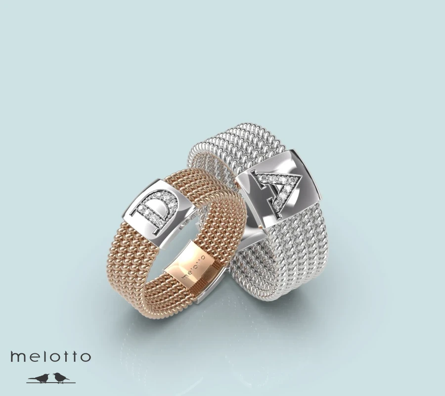 Обручальные кольца с инициалами