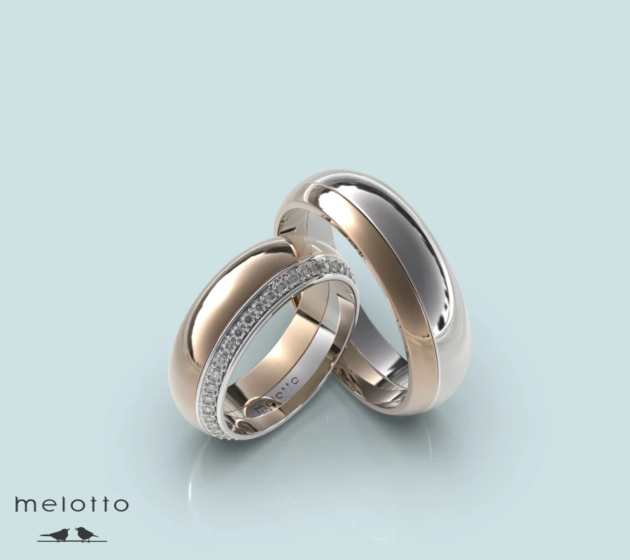 Выпуклые обручальные кольца