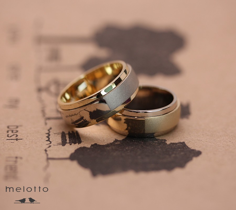 Широкие прямые обручальные кольца