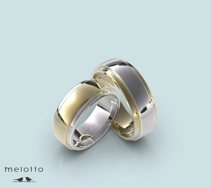 Широкие прямые обручальные кольца