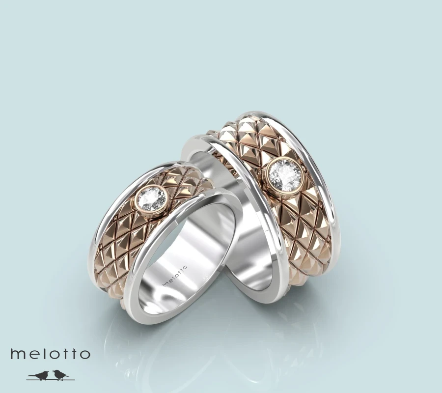 Шикарные обручальные кольца «Джаз»