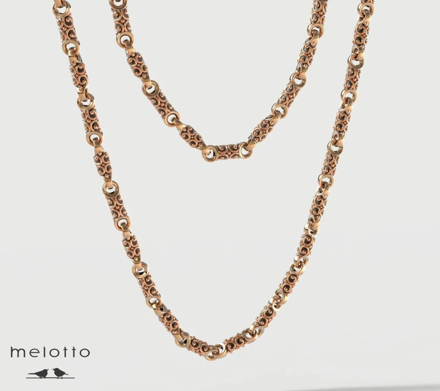 Мужская золотая цепочка «Барокко»