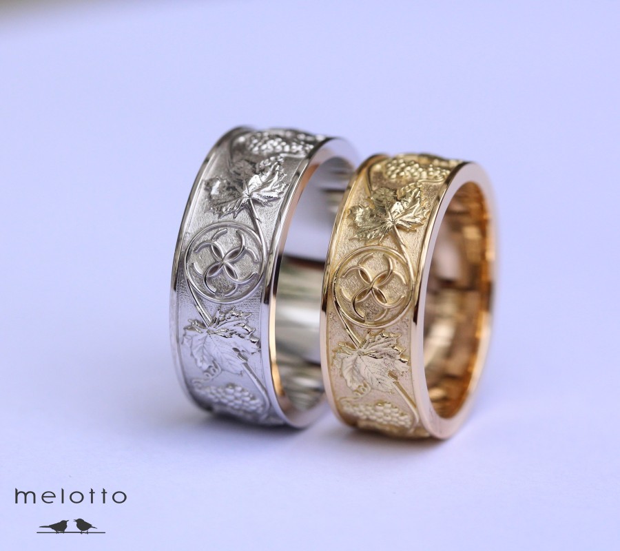 Широкие славянские обручальные кольца