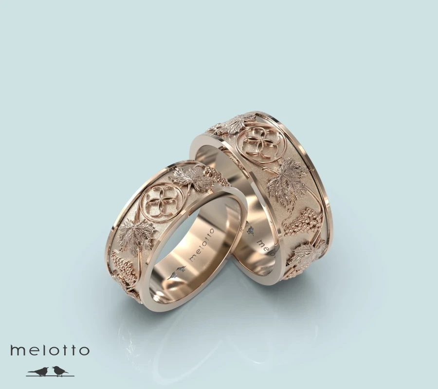 Широкие славянские обручальные кольца