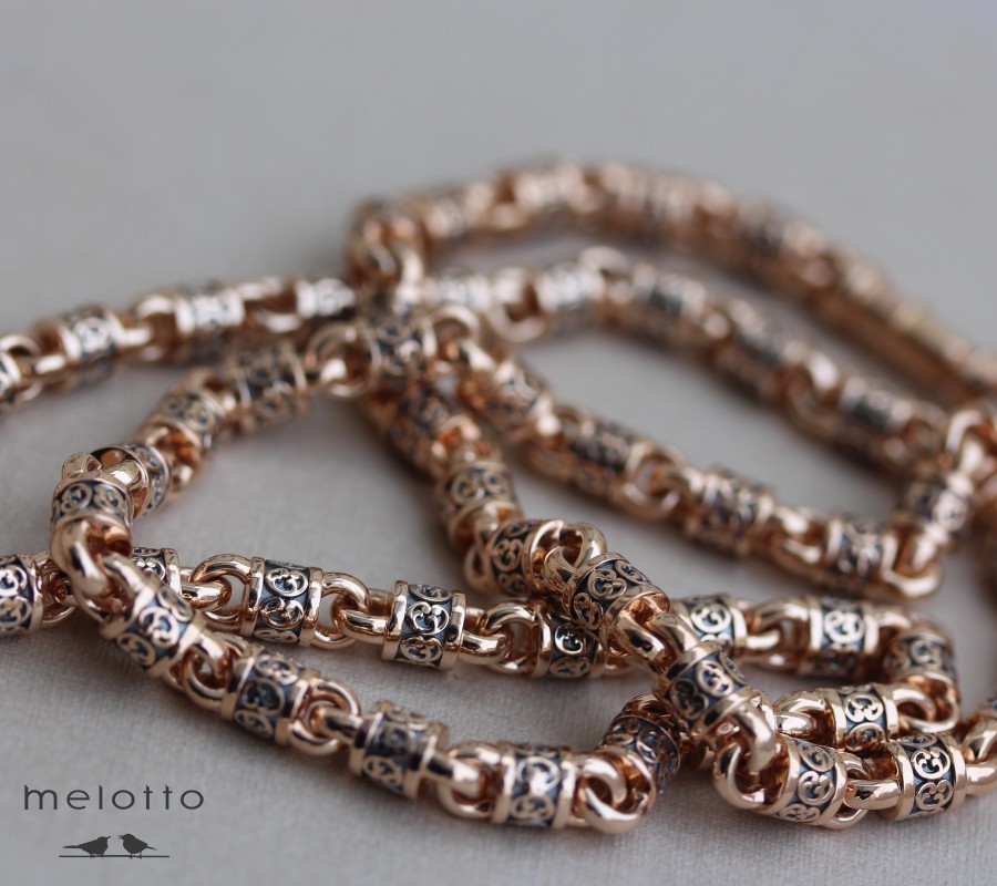 Мужская золотая цепочка «Пьемонт»