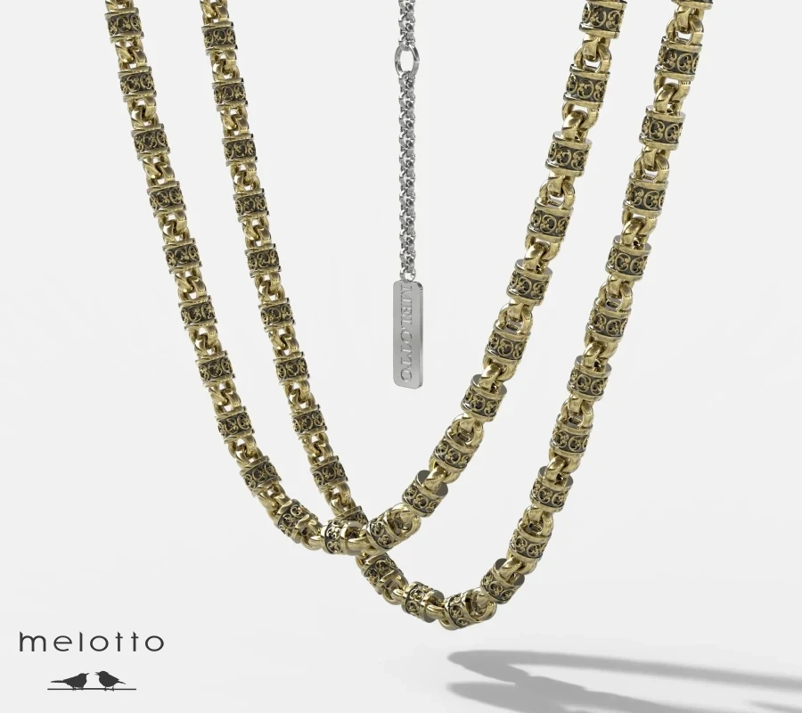 Мужская золотая цепочка «Пьемонт»