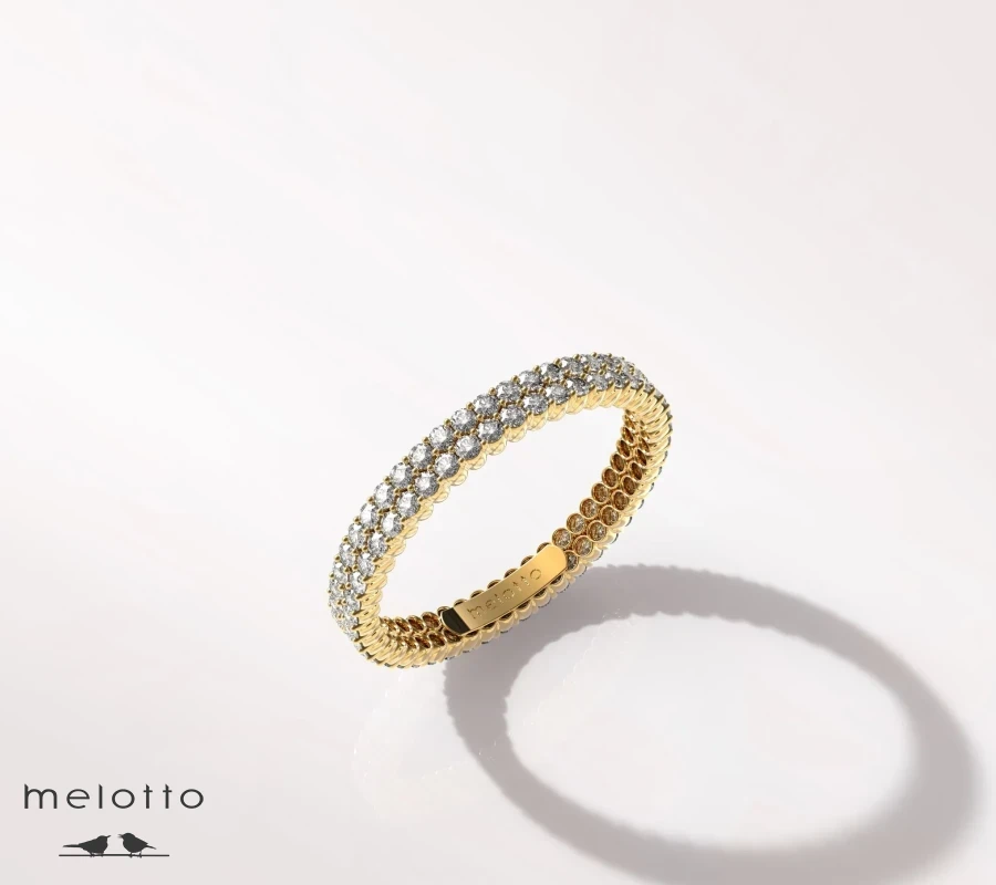 Женское обручальное кольцо «Полоса вечности»