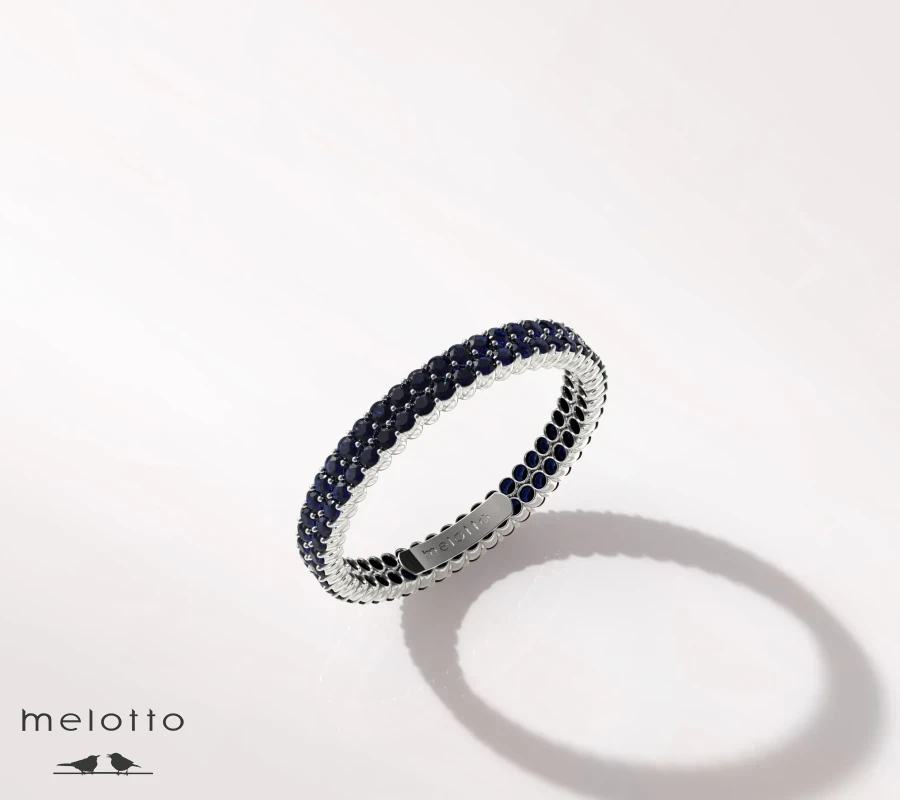 Женское обручальное кольцо «Сапфир»