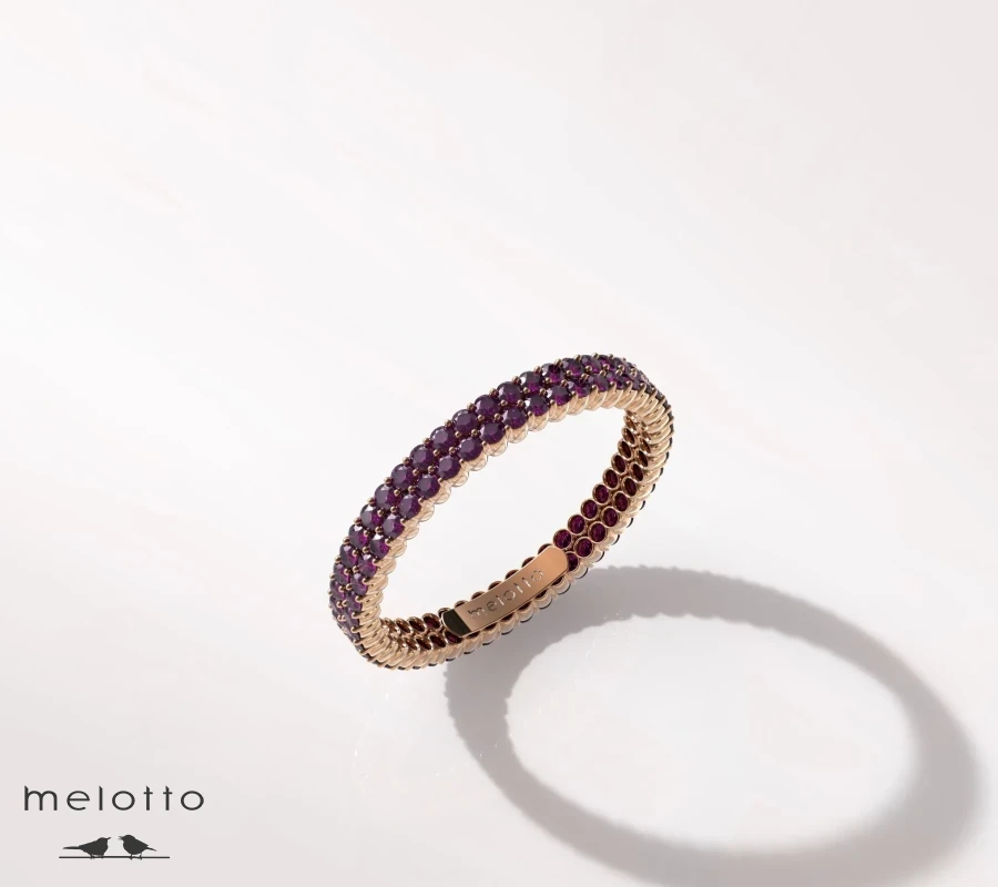 Женское обручальное кольцо «Рубин»