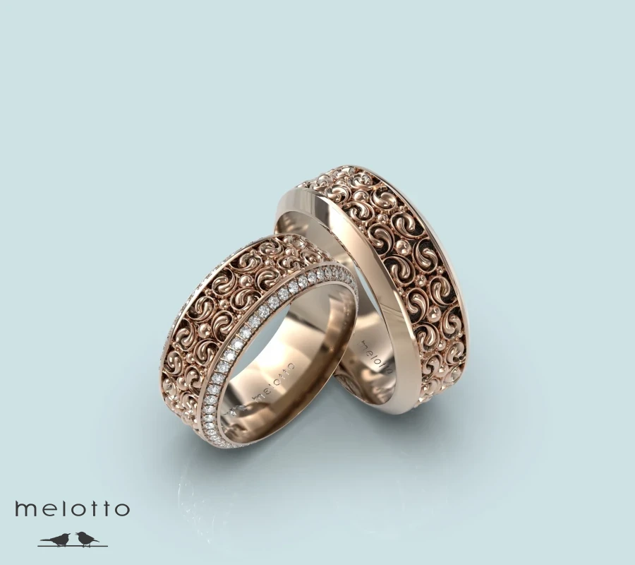 Обручальные кольца с бриллиантами «Versal»