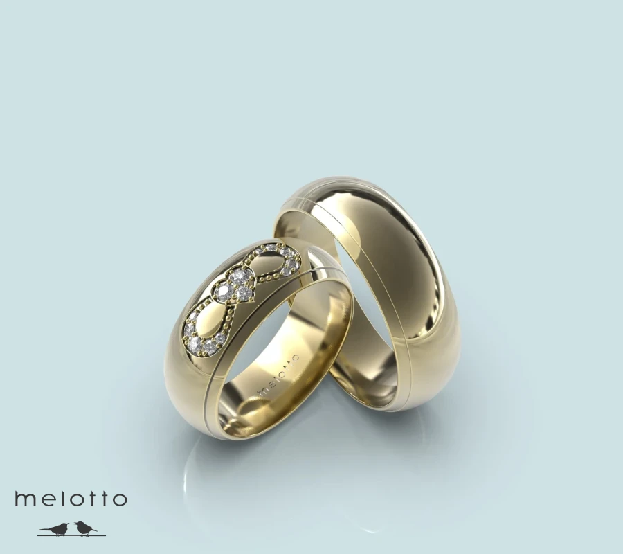 Обручальные кольца с знаком бесконечность