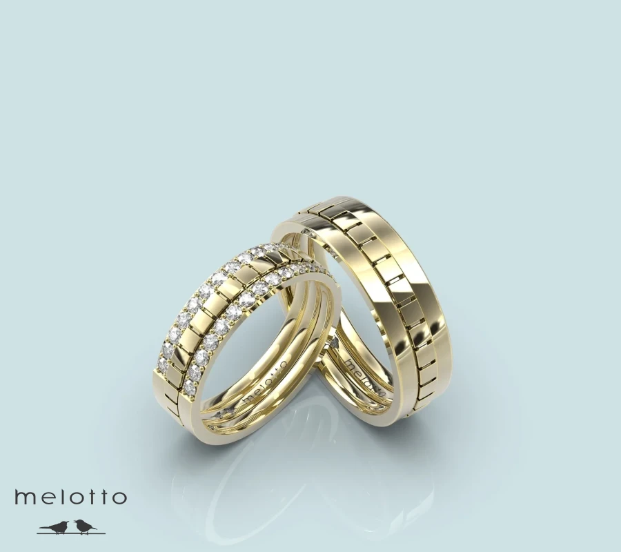 Роскошные парные обручальные кольца «Версаль»