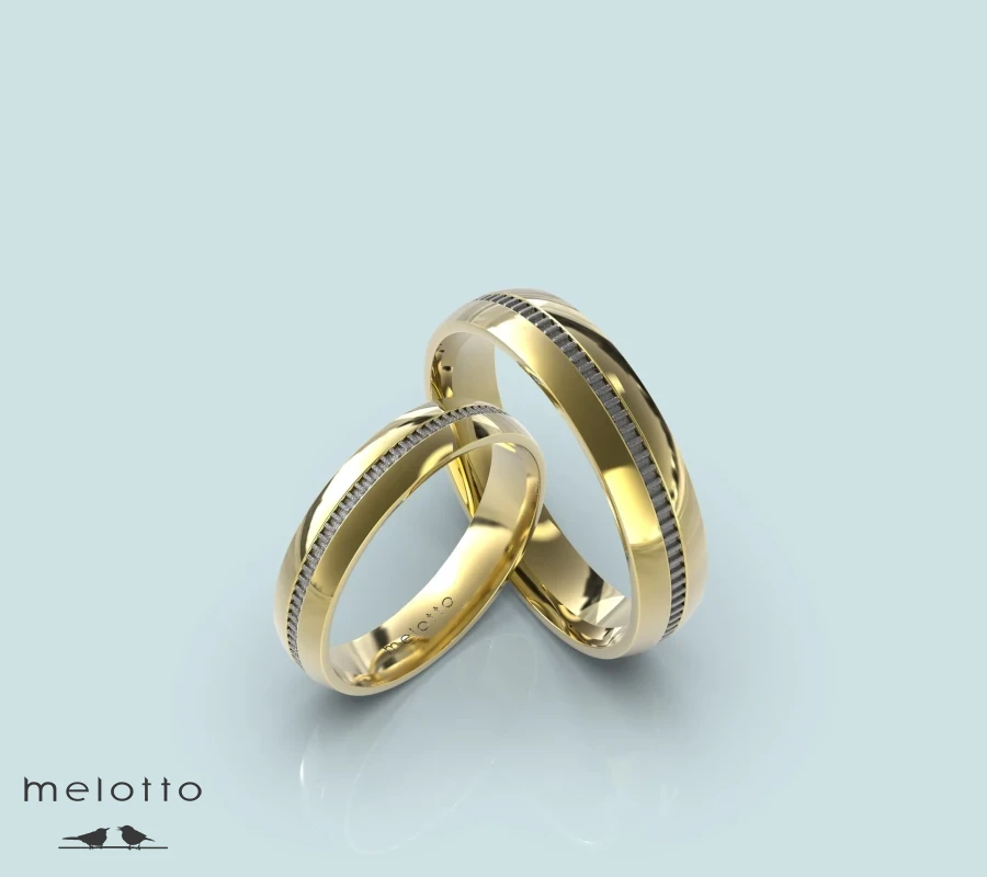 Парные классические обручальные кольца