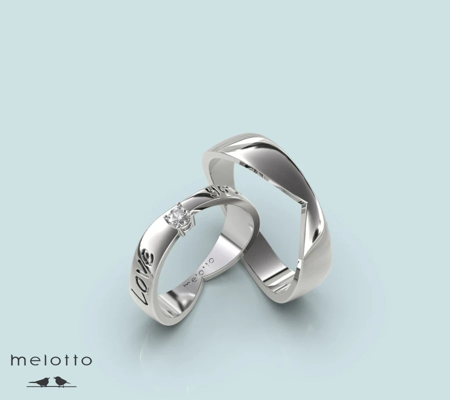 Дизайнерские обручальные кольца с гравировкой