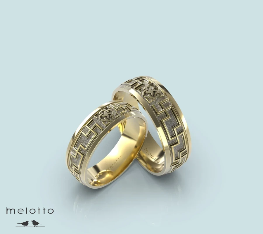 Славянские обручальные кольца со свадебником