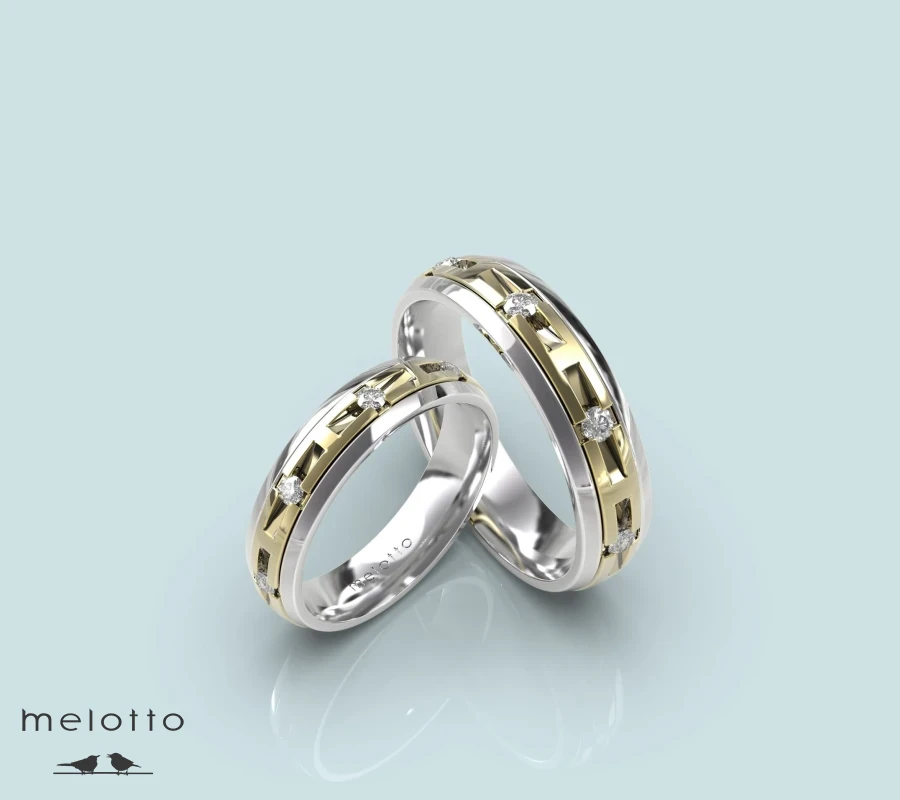 Дизайнерские парные обручальные кольца