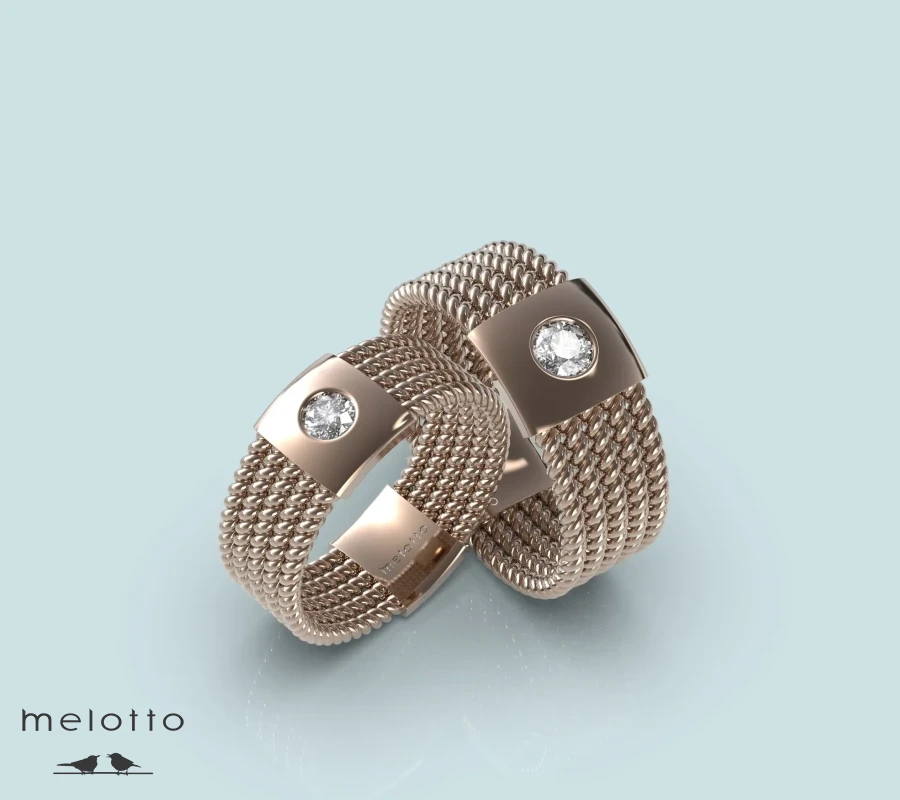 Обручальные кольца дизайн "Melotto"