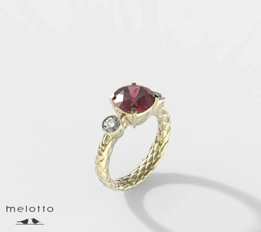 Женское кольцо «Dragonborn»