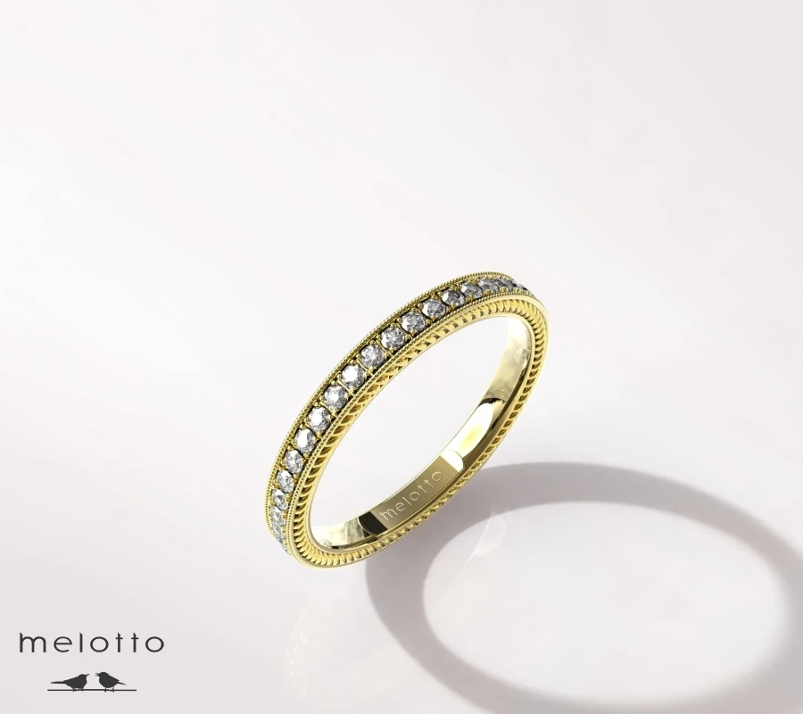 Женское обручальное кольцо «Pavé»