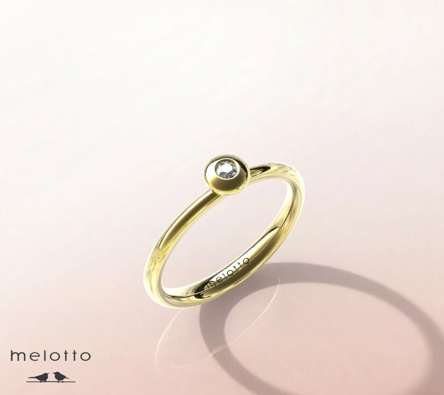 Кольцо с бриллиантом  «Mercure»