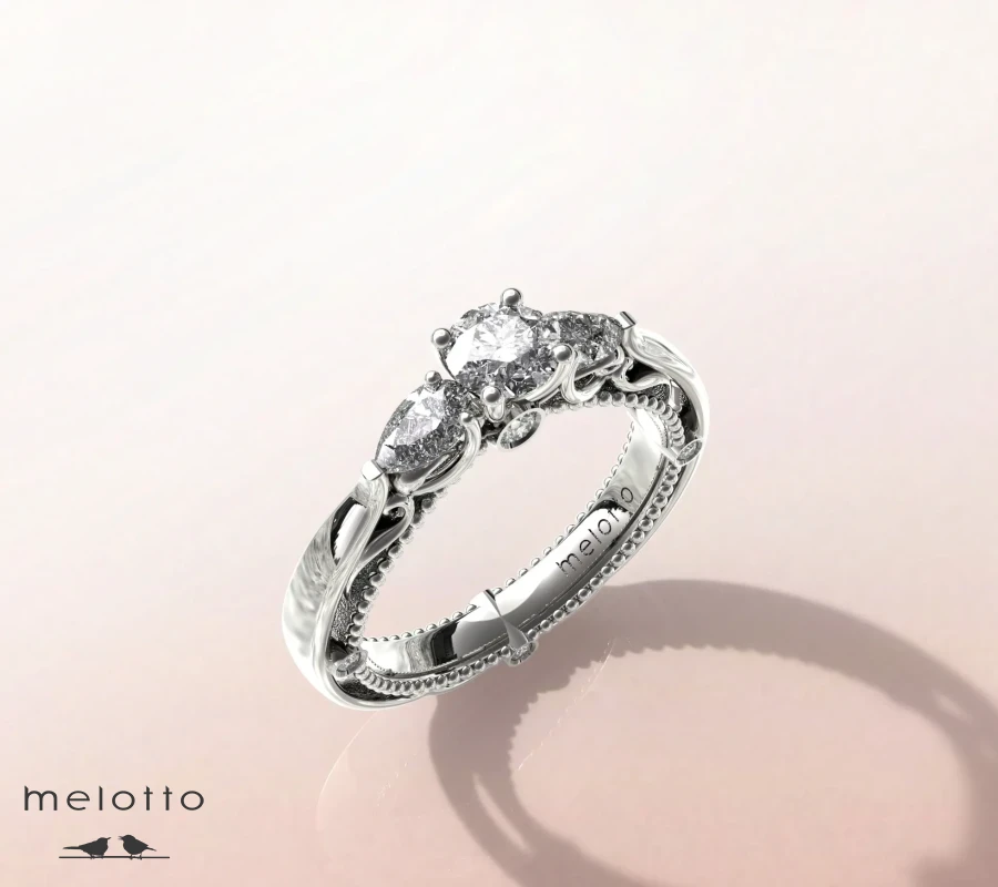 Помолвочное кольцо  «Goutte de cristal»