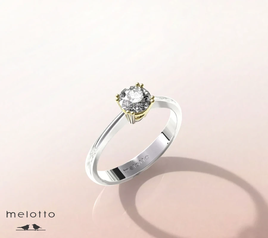 Кольцо с бриллиантом  «Le charme»