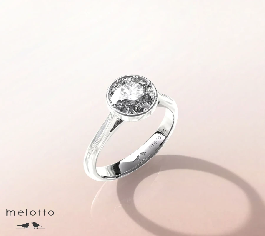 Кольцо с бриллиантом  «Elegante»