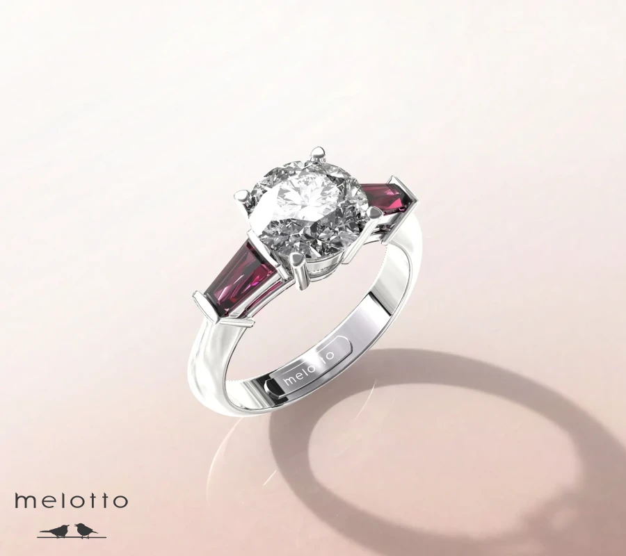 Кольцо с бриллиантом «Cortesia»