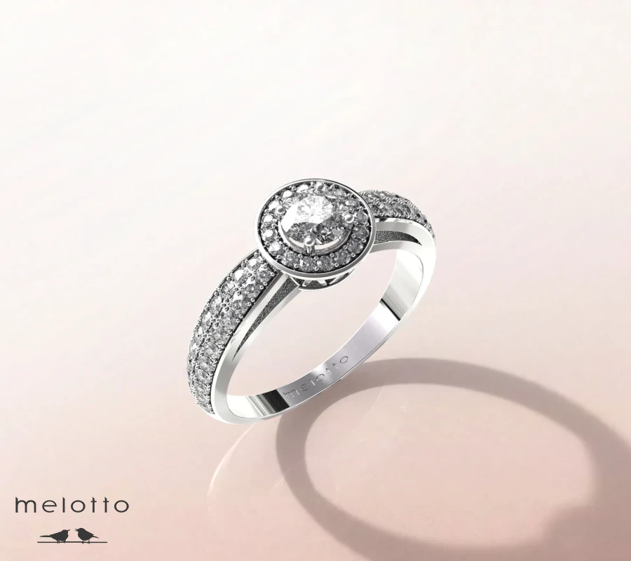 Помолвочное кольцо «Небо в алмазах»‎