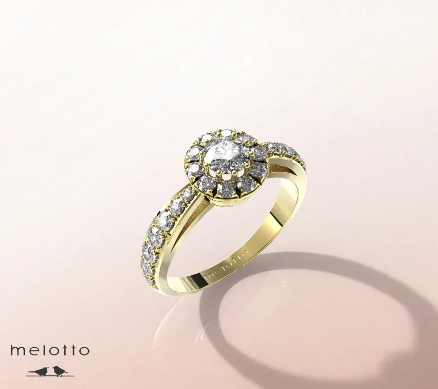 Кольцо с бриллиантом «Fiore di diamante»