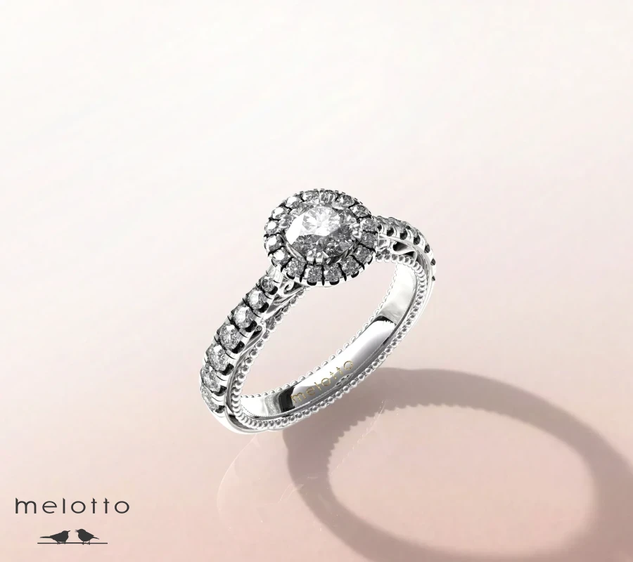 Кольцо с бриллиантом  «Posizionatore di diamanti»