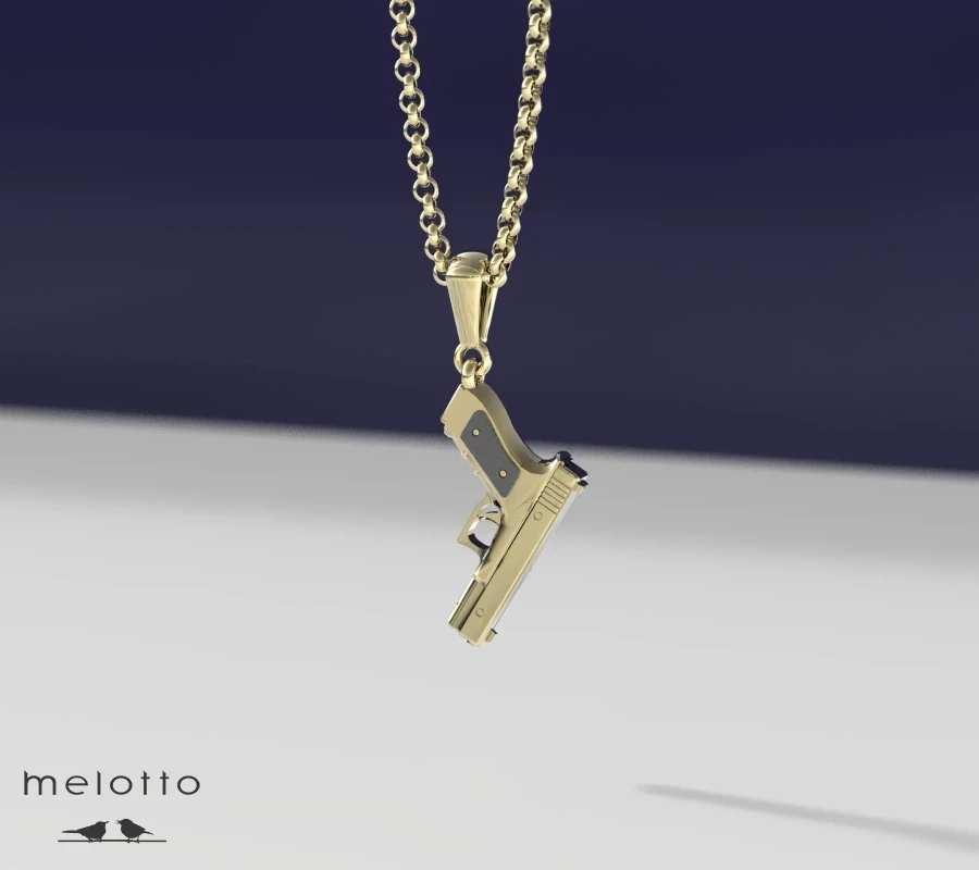 Мужской кулон «Glock 45»