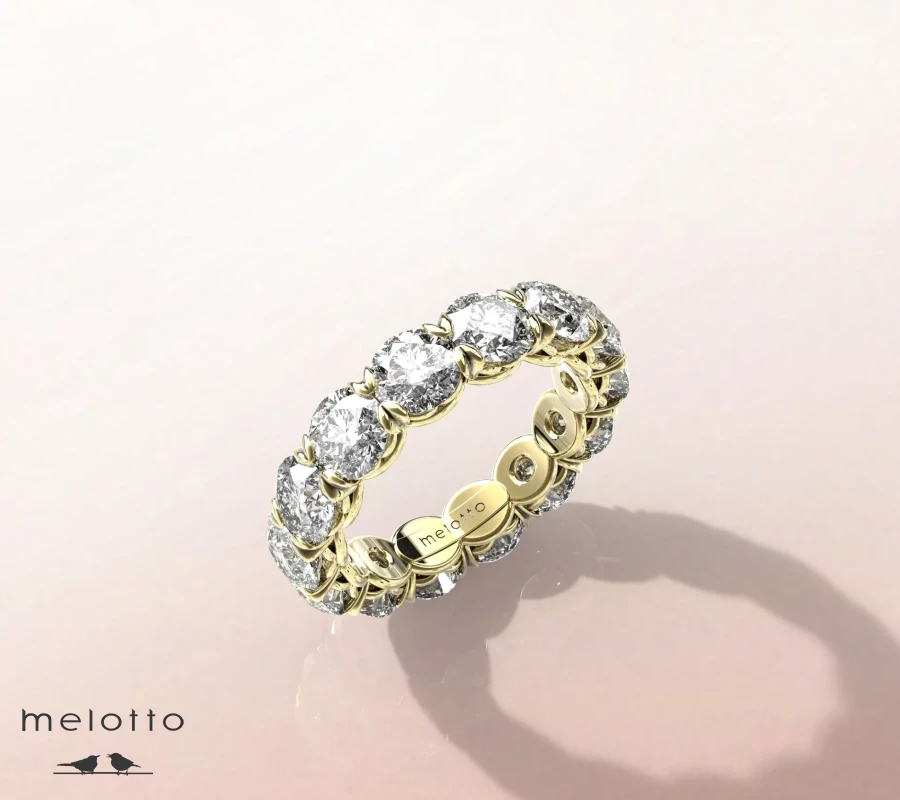 Кольцо с бриллиантом  «Bright line»