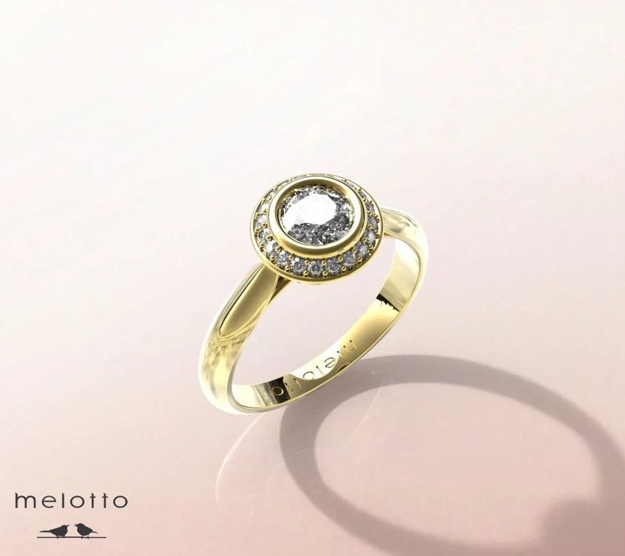 Кольцо с бриллиантом  «L'univers»