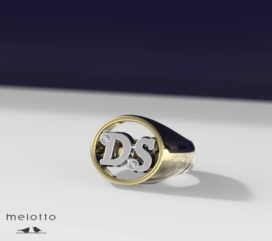 Печатка с инициалами «ДС»