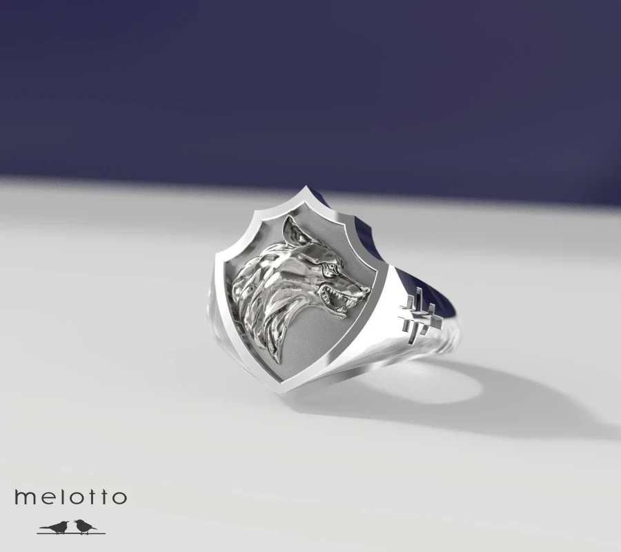 Золотой перстень «Волк»