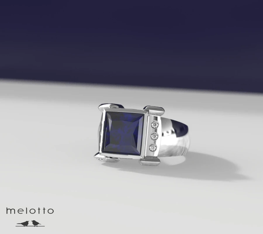 Перстень с сапфиром