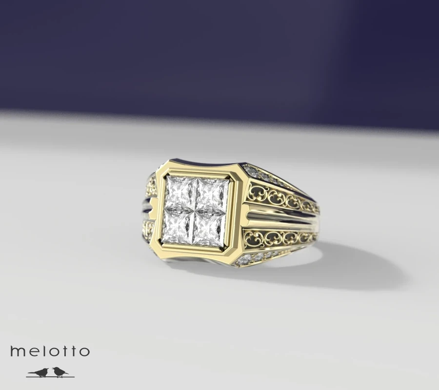 Кольцо с бриллиантами