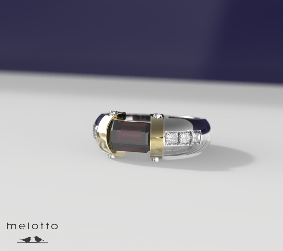 Купить мужскую печатку из золота с бриллиантами в Москве