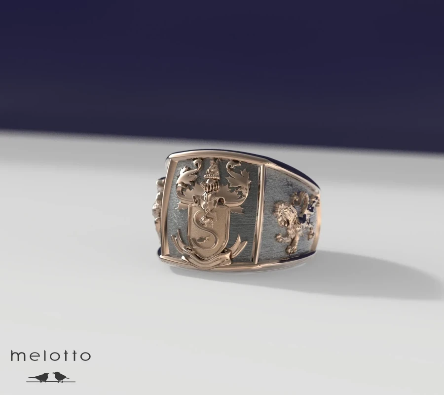 Кольцо с фамильным гербом