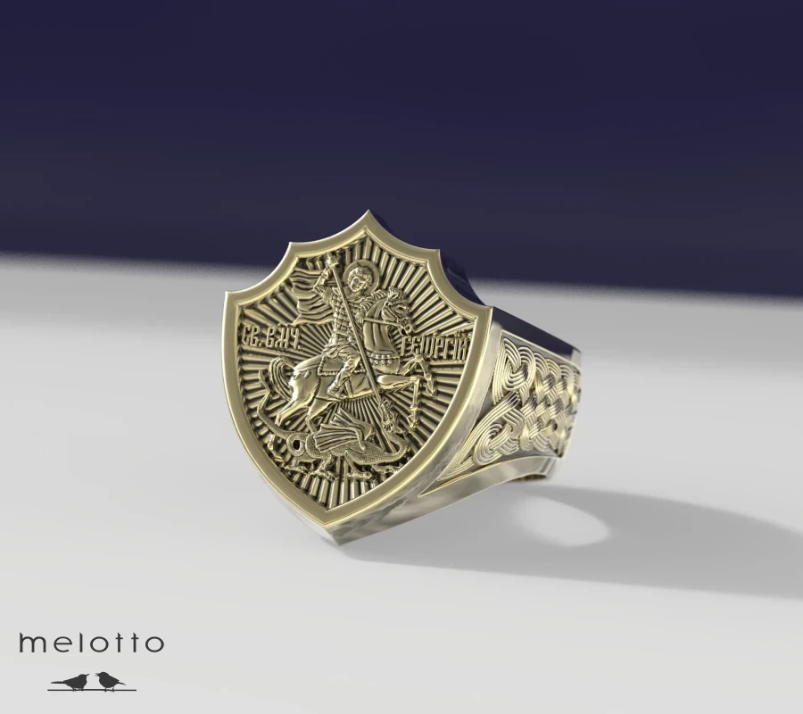 Перстень Св. Георгий Победоносец