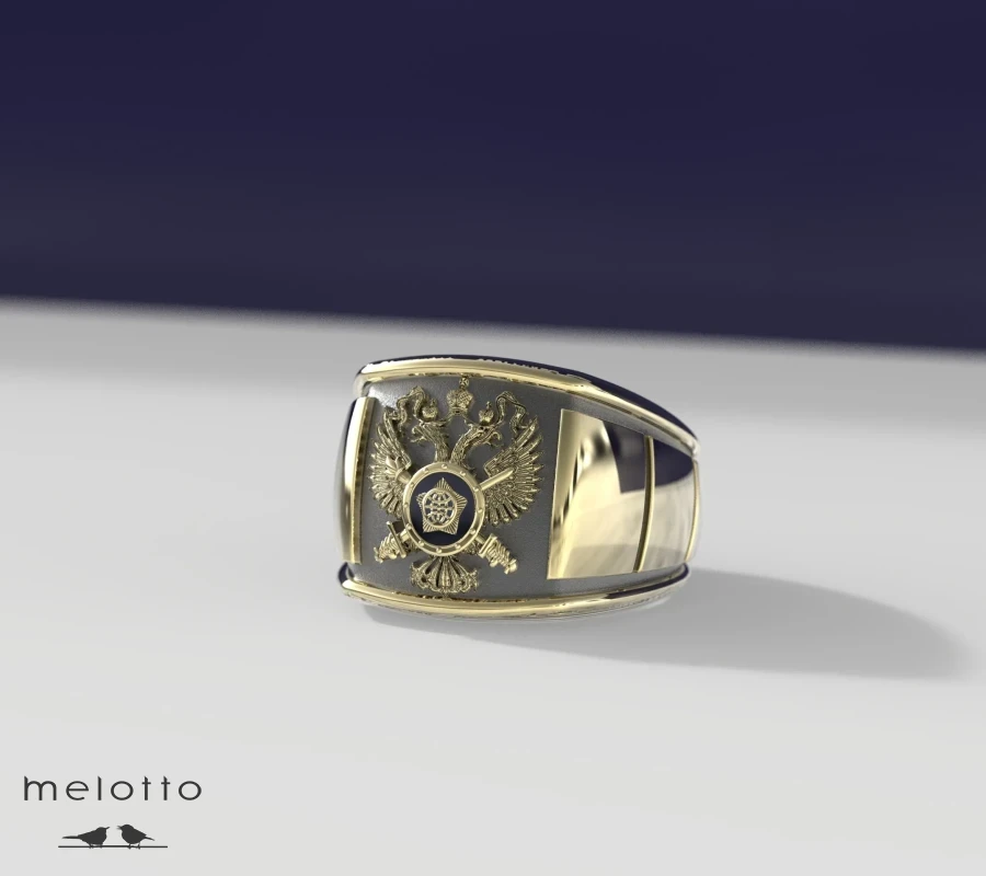 Мужской перстень с гербом