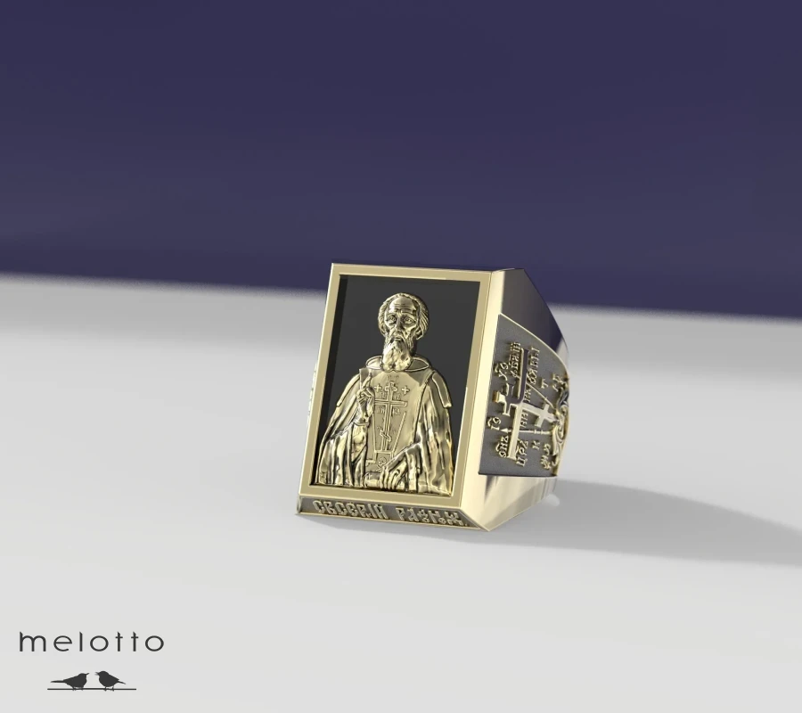 Перстень с ликом святого