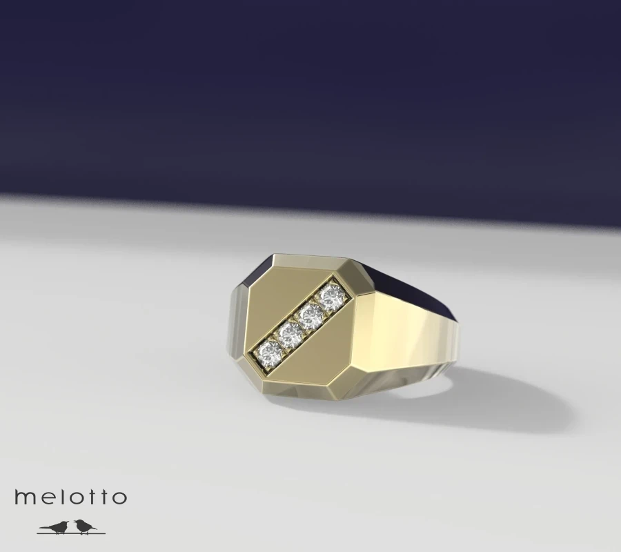 Золотая печатка «Классик»